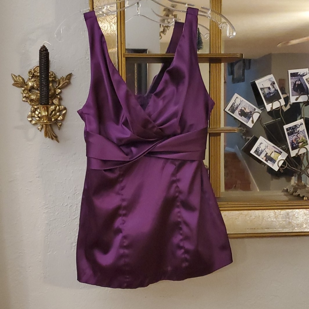 Purple silk top